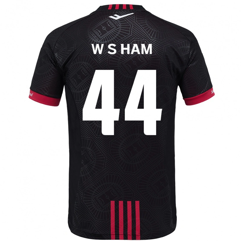 Danxen Mujer Camiseta Sun-Woo Ham #44 Blanco Negro 1ª Equipación 2025/26 La Camisa