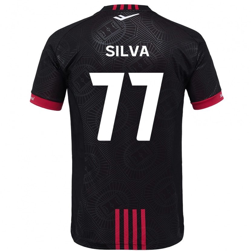 Danxen Mujer Camiseta Lucas Silva #77 Blanco Negro 1ª Equipación 2025/26 La Camisa