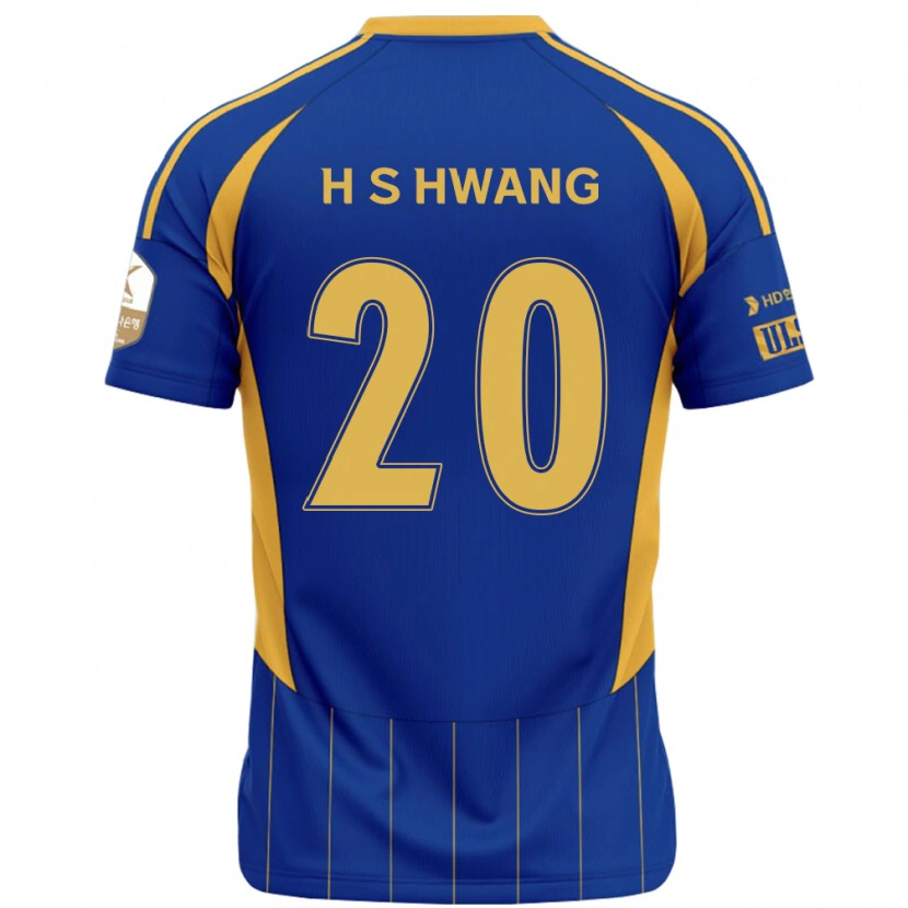 Danxen Mujer Camiseta Seok-Ho Hwang #20 Blanco Azul Celeste 1ª Equipación 2025/26 La Camisa