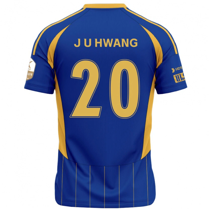 Danxen Mujer Camiseta Ui-Jun Hwang #20 Blanco Azul Celeste 1ª Equipación 2025/26 La Camisa
