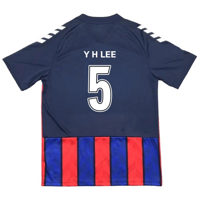 Danxen Mujer Camiseta Hyeon-Yong Lee #5 Azul Real Rojo 1ª Equipación 2025/26 La Camisa