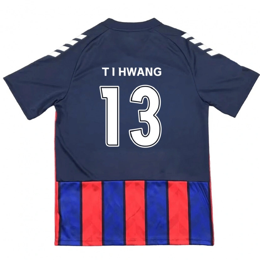 Danxen Mujer Camiseta In-Taek Hwang #13 Azul Real Rojo 1ª Equipación 2025/26 La Camisa