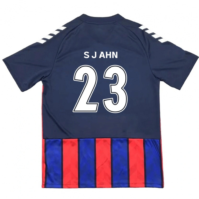 Danxen Mujer Camiseta Jun-Su Ahn #23 Azul Real Rojo 1ª Equipación 2025/26 La Camisa