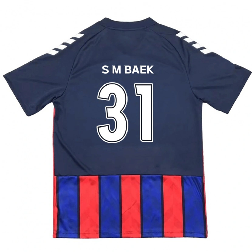 Danxen Mujer Camiseta Seung-Min Baek #31 Azul Real Rojo 1ª Equipación 2025/26 La Camisa