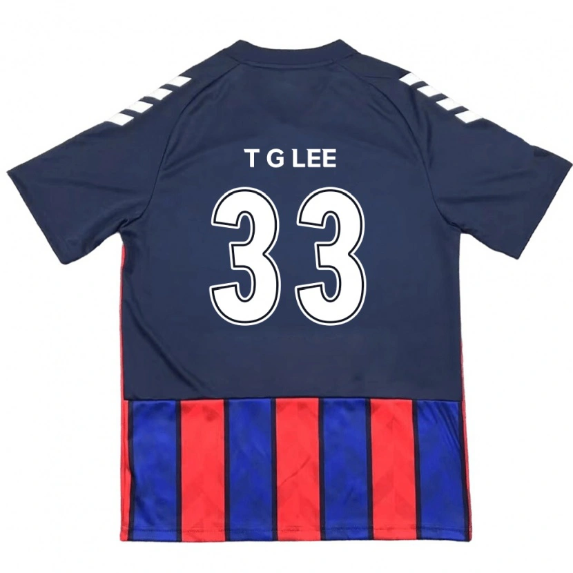 Danxen Mujer Camiseta Taek-Geun Lee #33 Azul Real Rojo 1ª Equipación 2025/26 La Camisa