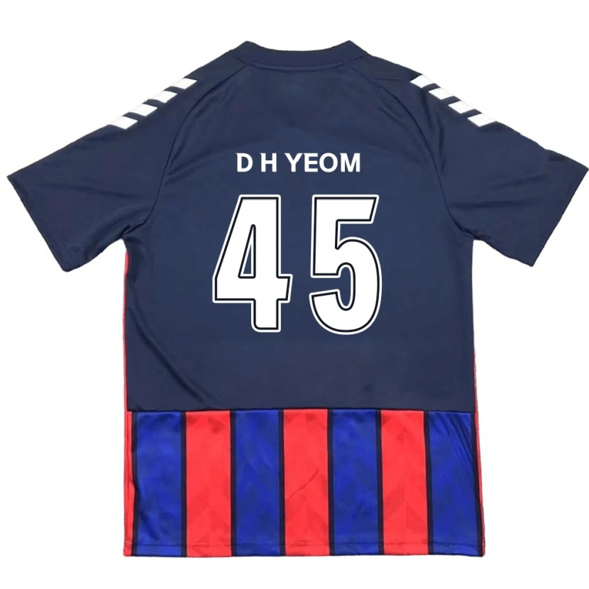 Danxen Mujer Camiseta Do-Hyeon Yeom #45 Azul Real Rojo 1ª Equipación 2025/26 La Camisa