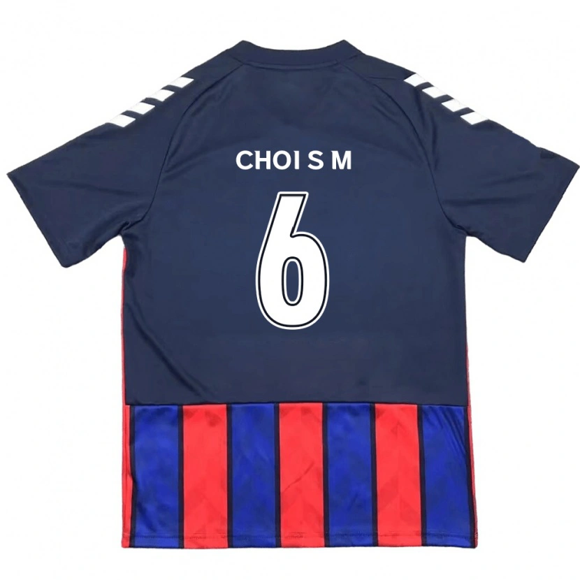 Danxen Mujer Camiseta Choi So-Mi #6 Azul Real Rojo 1ª Equipación 2025/26 La Camisa