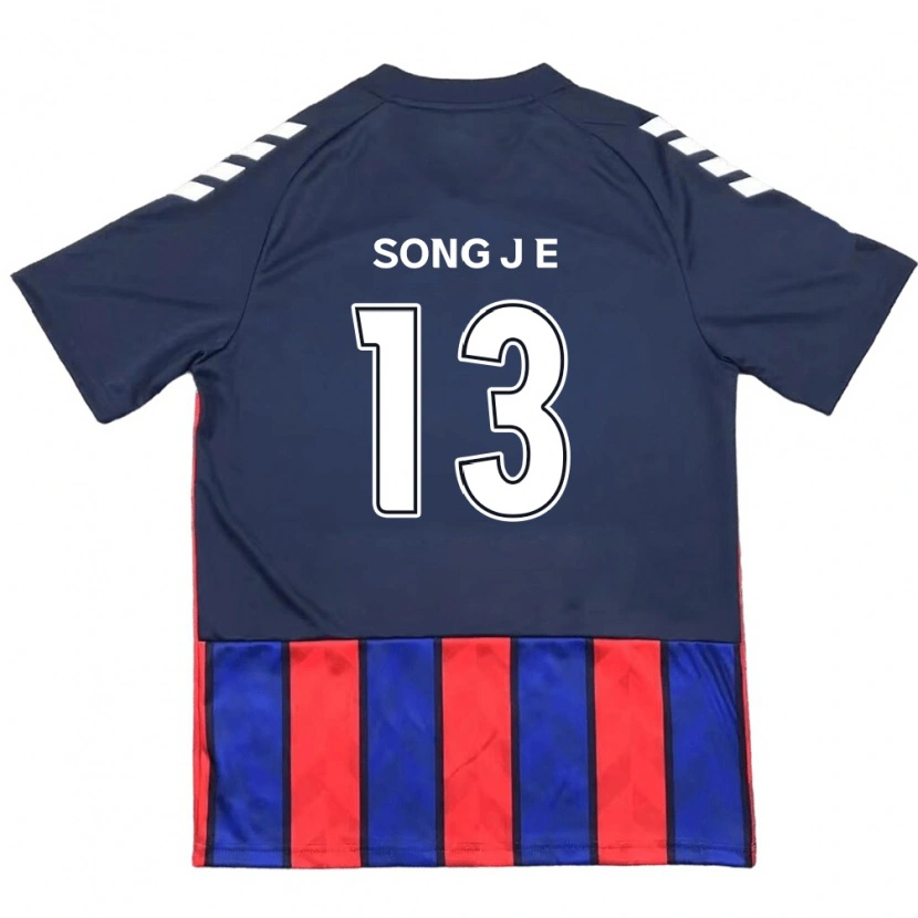 Danxen Mujer Camiseta Song Jae-Eun #13 Azul Real Rojo 1ª Equipación 2025/26 La Camisa