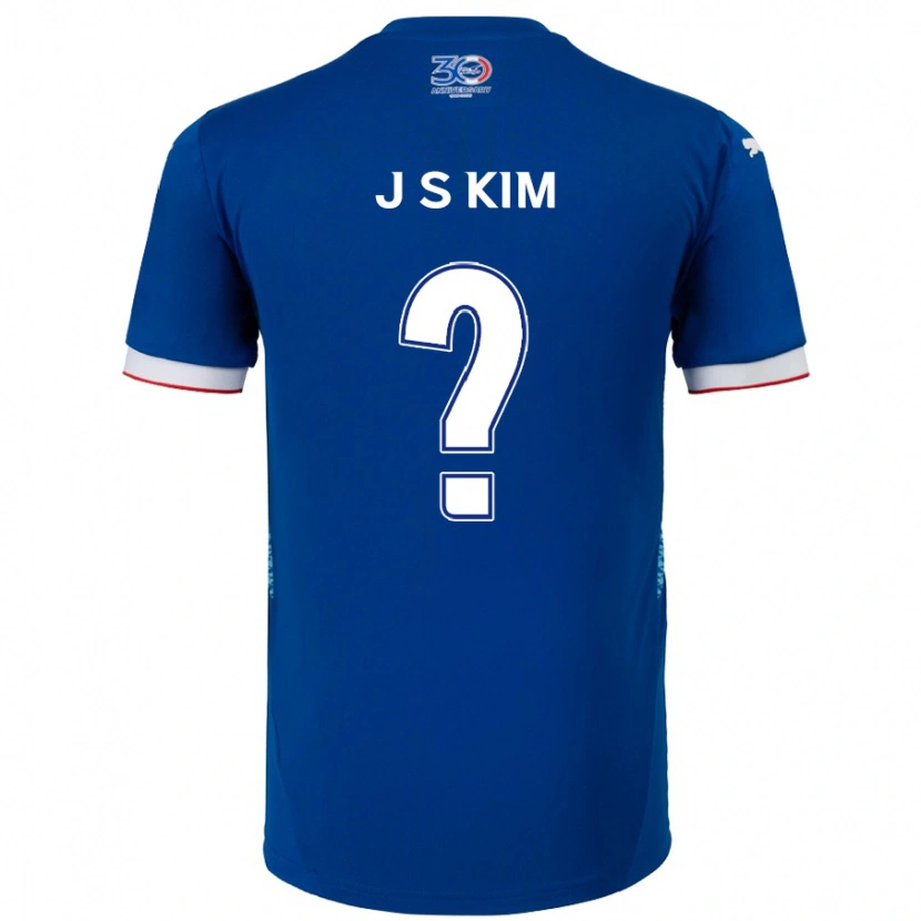 Danxen Mujer Camiseta Seong-Ju Kim #0 Blanco Azul Real 1ª Equipación 2025/26 La Camisa