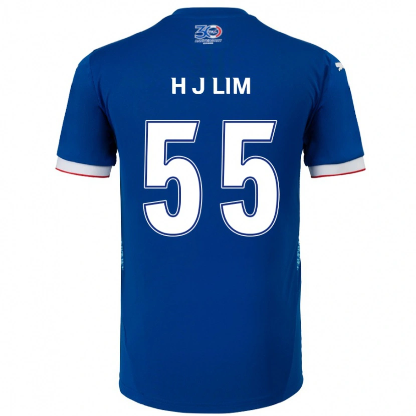Danxen Mujer Camiseta Ji-Hoon Lim #55 Blanco Azul Real 1ª Equipación 2025/26 La Camisa