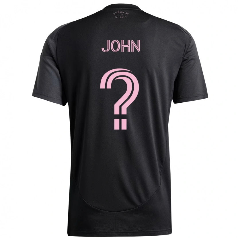 Danxen Mujer Camiseta Quinton John #0 Rosa Negro 2ª Equipación 2025/26 La Camisa