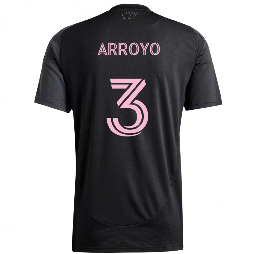 Danxen Mujer Camiseta Dixon Arroyo #3 Negro Rosa 2ª Equipación 2025/26 La Camisa