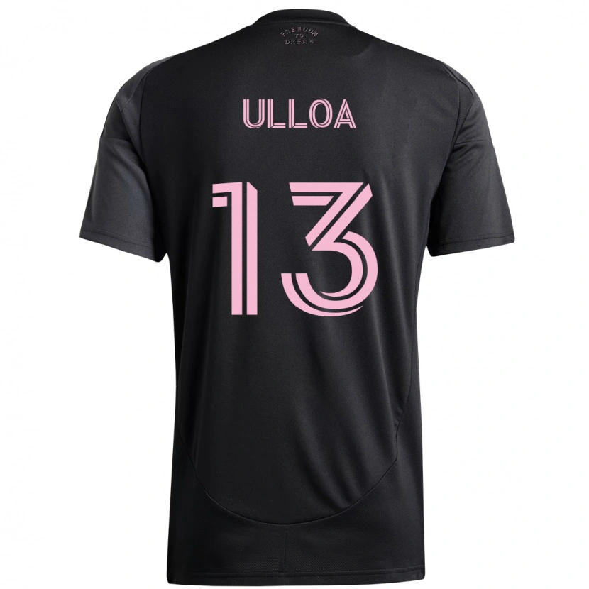 Danxen Mujer Camiseta Víctor Ulloa #13 Negro Rosa 2ª Equipación 2025/26 La Camisa