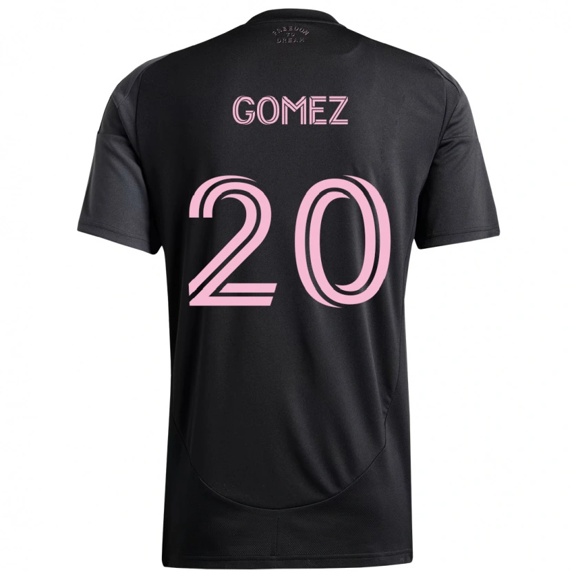 Danxen Mujer Camiseta Diego Gómez #20 Negro Rosa 2ª Equipación 2025/26 La Camisa
