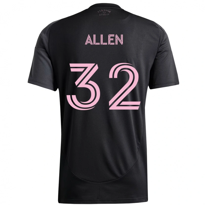 Danxen Mujer Camiseta Noah Allen #32 Rosa Negro 2ª Equipación 2025/26 La Camisa