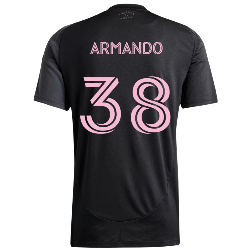 Danxen Mujer Camiseta Máximo Armando #38 Rosa Negro 2ª Equipación 2025/26 La Camisa