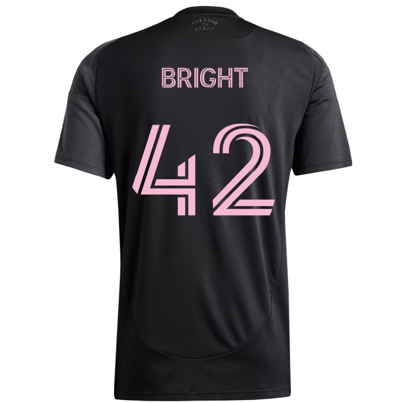 Danxen Mujer Camiseta Yannick Bright #42 Rosa Negro 2ª Equipación 2025/26 La Camisa