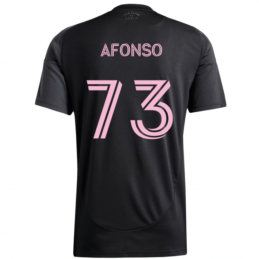 Danxen Mujer Camiseta Leo Afonso #73 Rosa Negro 2ª Equipación 2025/26 La Camisa
