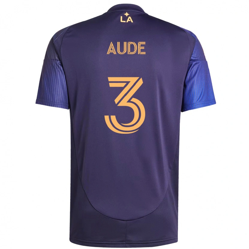Danxen Mujer Camiseta Julián Aude #3 Blanco Amarillo 2ª Equipación 2025/26 La Camisa