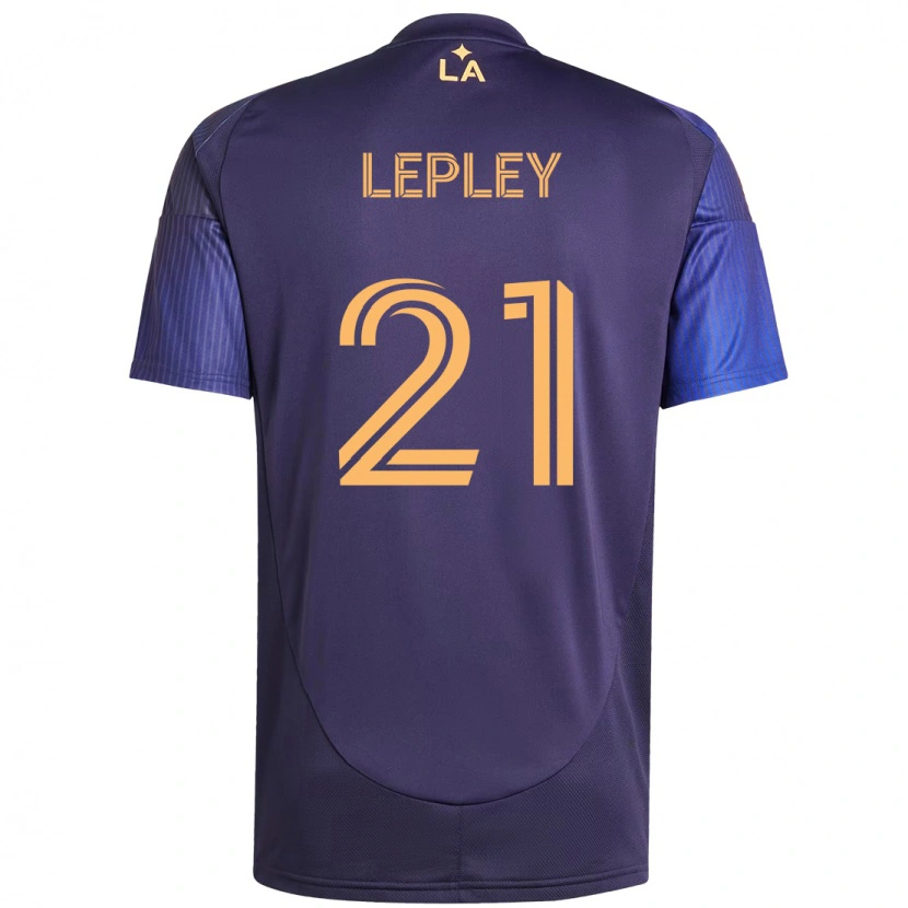 Danxen Mujer Camiseta Tucker Lepley #21 Morado Azul 2ª Equipación 2025/26 La Camisa