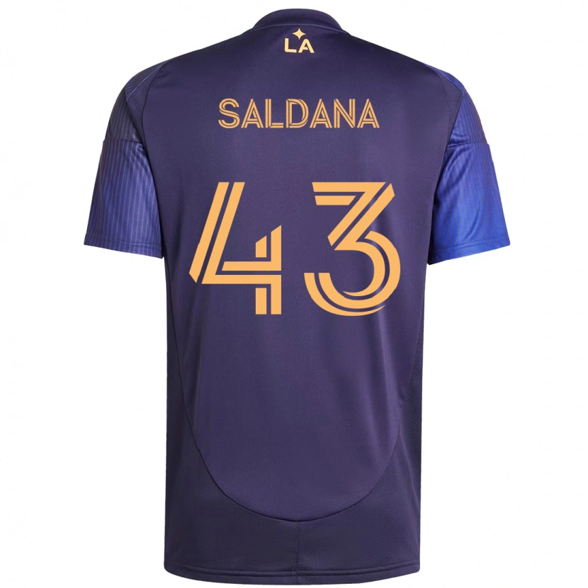 Danxen Mujer Camiseta Adam Saldaña #43 Blanco Amarillo 2ª Equipación 2025/26 La Camisa