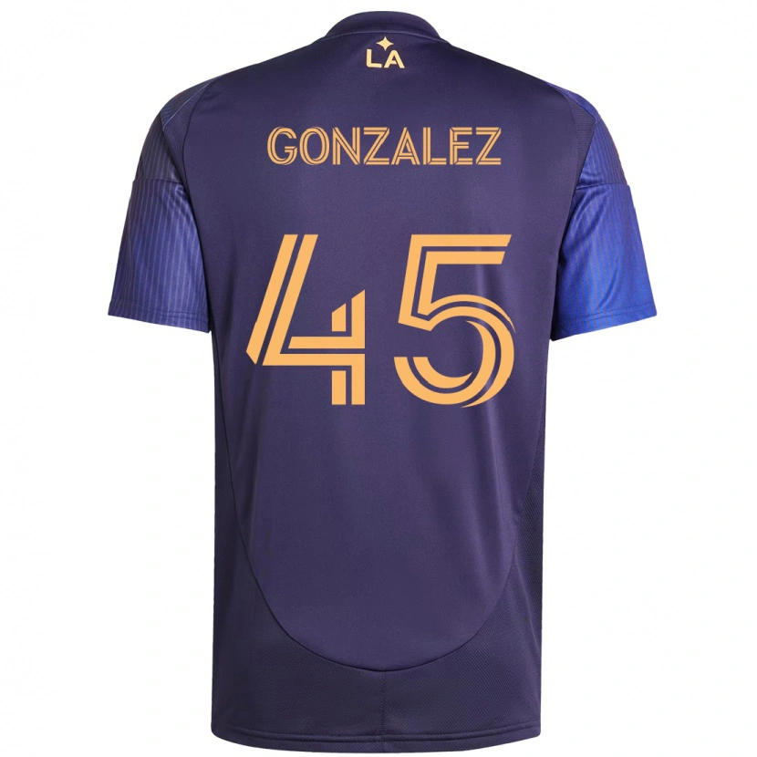 Danxen Mujer Camiseta Adrián González #45 Morado Azul 2ª Equipación 2025/26 La Camisa