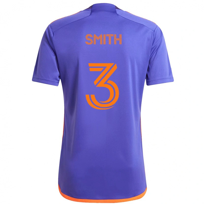 Danxen Mujer Camiseta Brad Smith #3 Naranja Blanco 2ª Equipación 2025/26 La Camisa