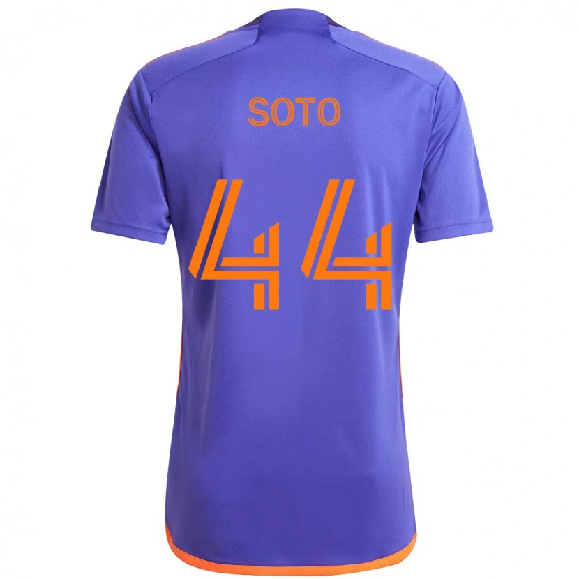 Danxen Mujer Camiseta Ezekiel Soto #44 Morado Naranja 2ª Equipación 2025/26 La Camisa