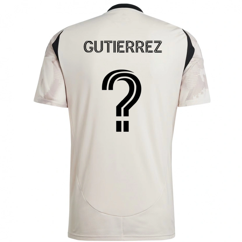 Danxen Mujer Camiseta Juan Gutiérrez #0 Rojo Negro 2ª Equipación 2025/26 La Camisa
