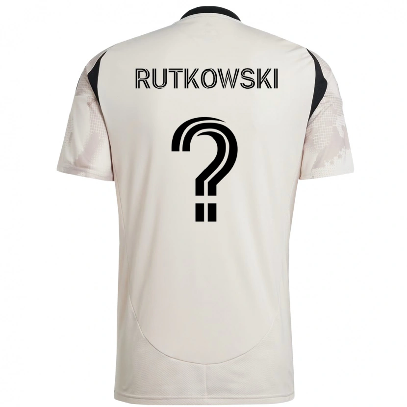Danxen Mujer Camiseta Alan Rutkowski #0 Rojo Negro 2ª Equipación 2025/26 La Camisa
