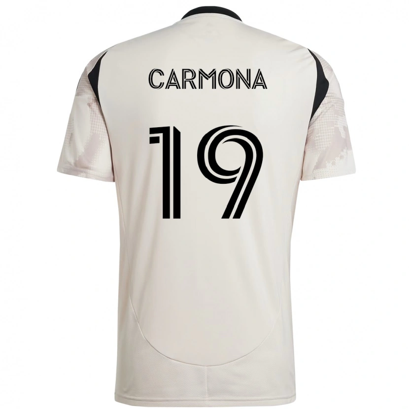 Danxen Mujer Camiseta Wikelman Carmona #19 Rojo Negro 2ª Equipación 2025/26 La Camisa