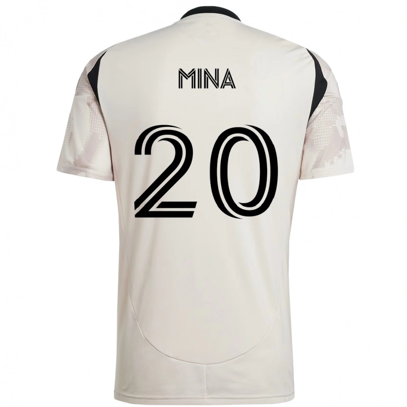 Danxen Mujer Camiseta Juan Mina #20 Rojo Negro 2ª Equipación 2025/26 La Camisa