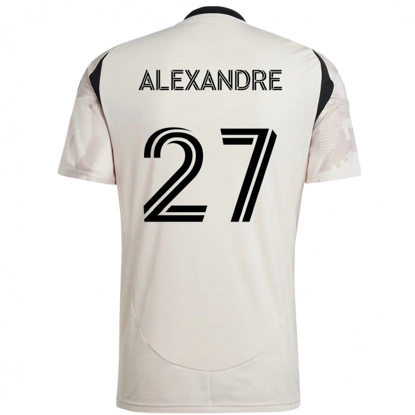 Danxen Mujer Camiseta Davi Alexandre #27 Rojo Negro 2ª Equipación 2025/26 La Camisa