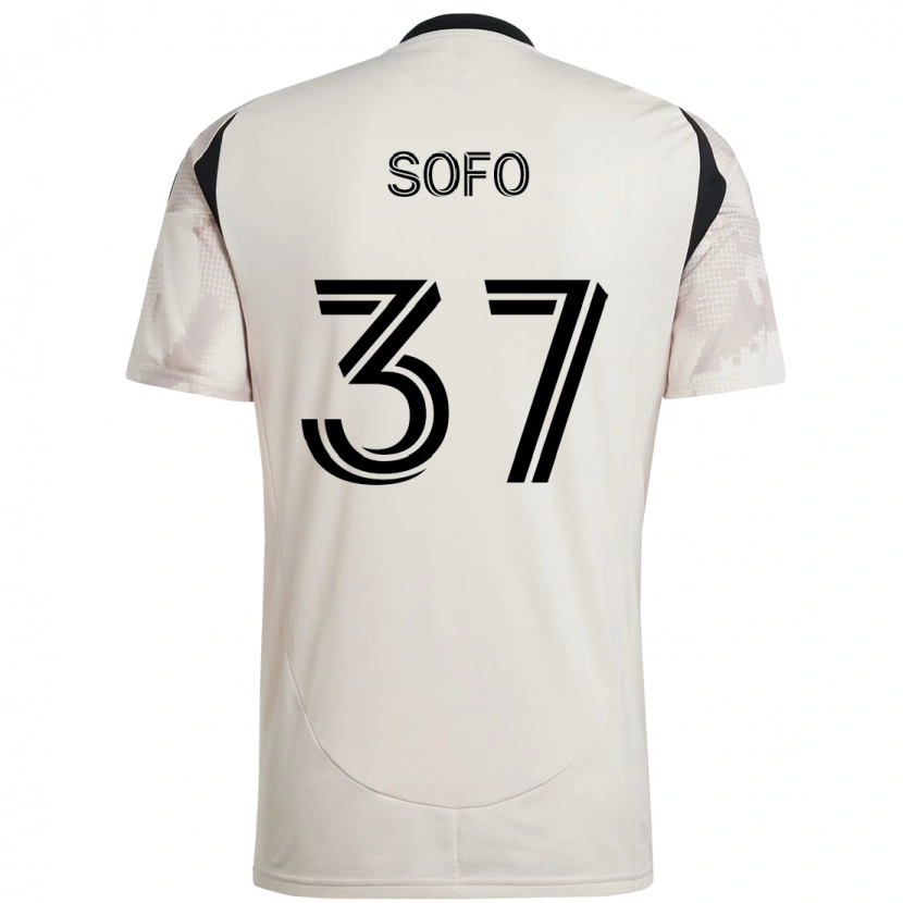 Danxen Mujer Camiseta Mohammed Sofo #37 Rojo Negro 2ª Equipación 2025/26 La Camisa