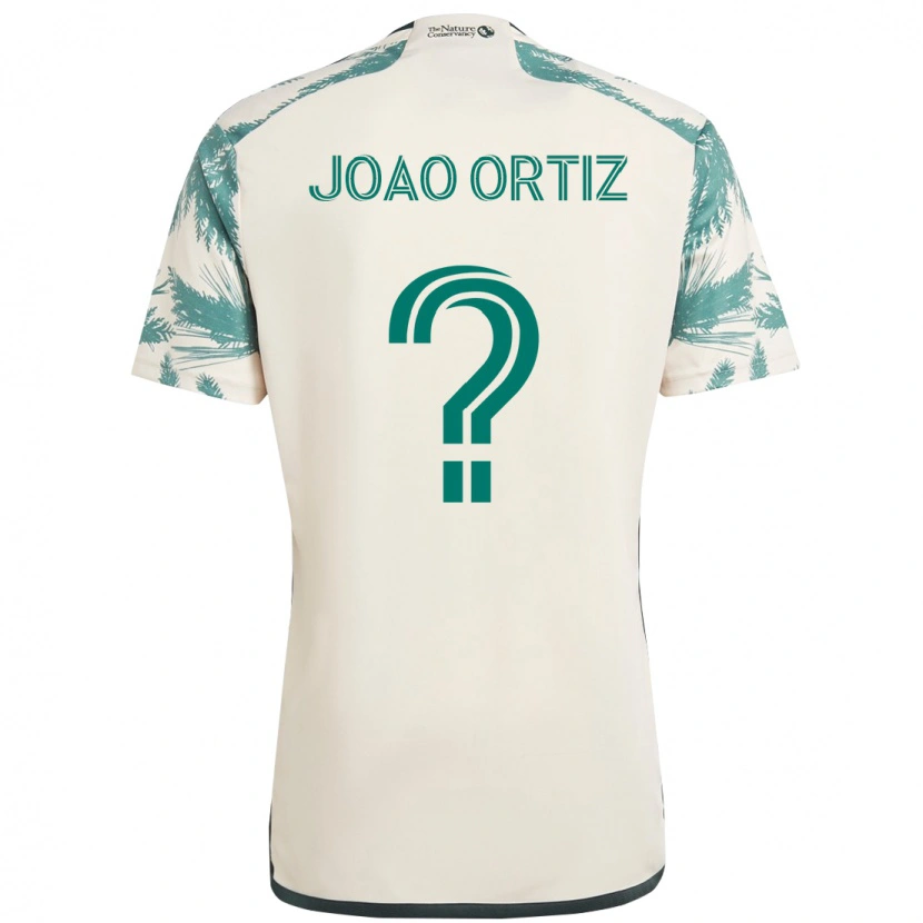 Danxen Mujer Camiseta Joao Ortiz #0 Negro Marrón 2ª Equipación 2025/26 La Camisa