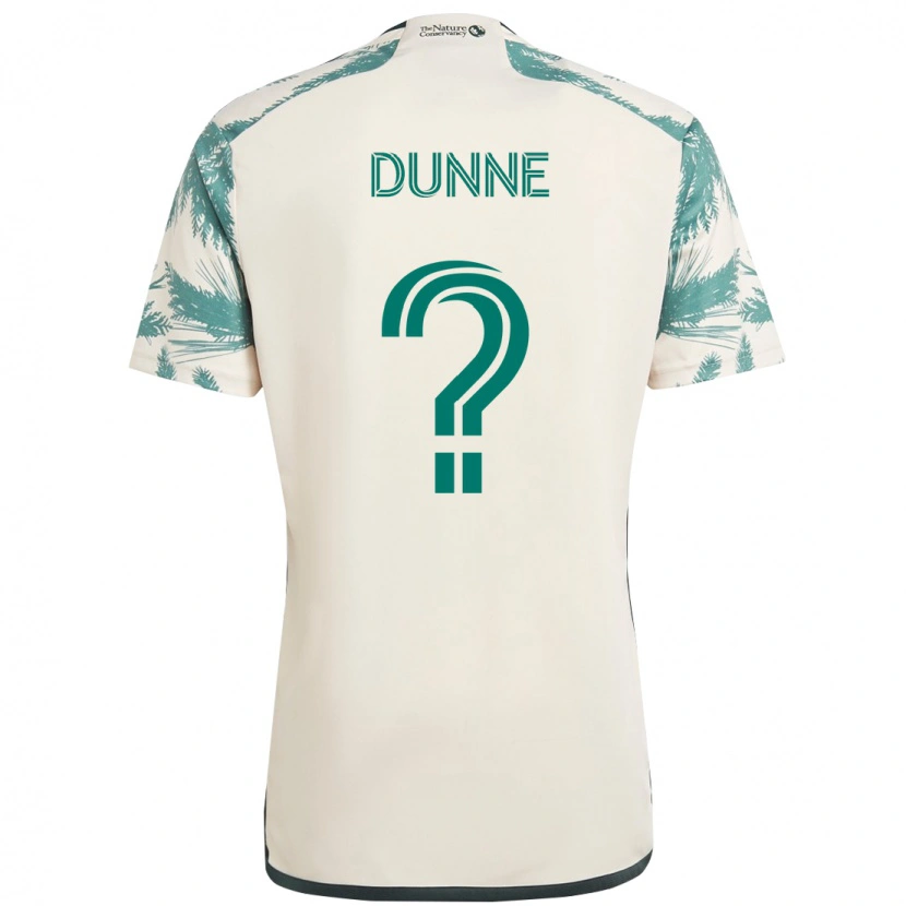 Danxen Mujer Camiseta Michael Dunne #0 Negro Marrón 2ª Equipación 2025/26 La Camisa