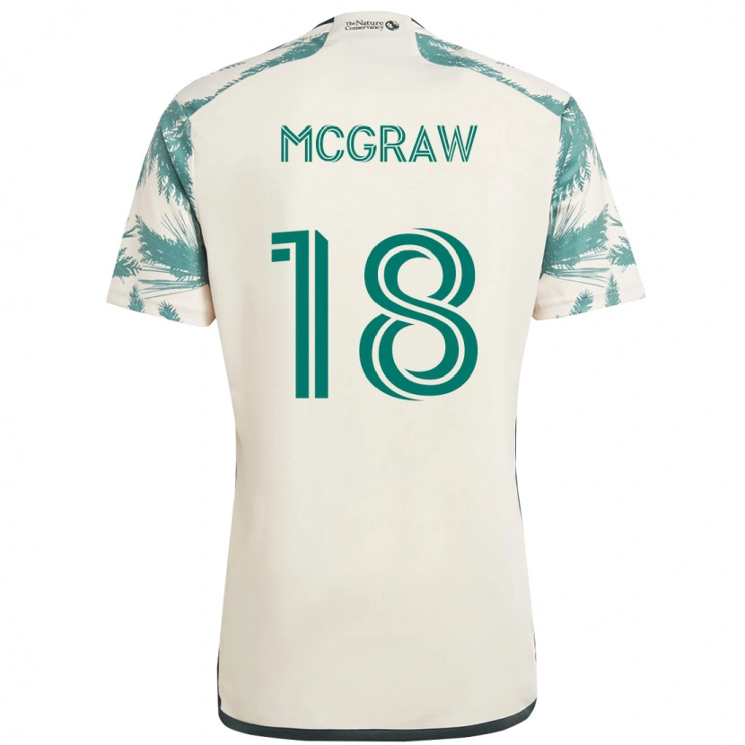 Danxen Mujer Camiseta Zac Mcgraw #18 Negro Marrón 2ª Equipación 2025/26 La Camisa