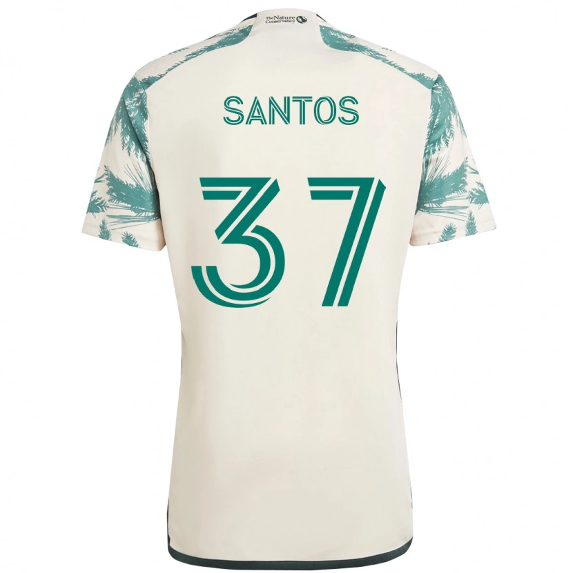 Danxen Mujer Camiseta Noah Santos #37 Negro Marrón 2ª Equipación 2025/26 La Camisa