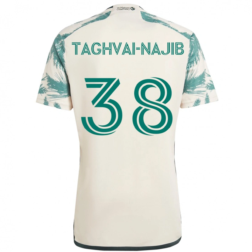 Danxen Mujer Camiseta Braxton Taghvai-Najib #38 Negro Marrón 2ª Equipación 2025/26 La Camisa