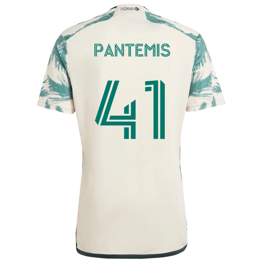 Danxen Mujer Camiseta James Pantemis #41 Negro Marrón 2ª Equipación 2025/26 La Camisa