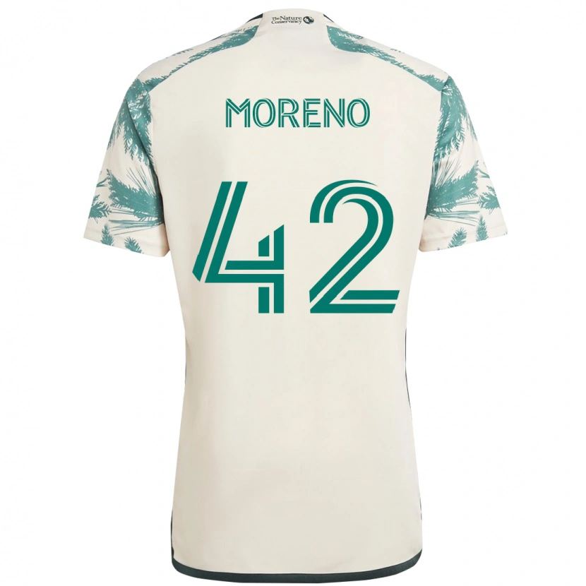 Danxen Mujer Camiseta Alexis Moreno #42 Negro Marrón 2ª Equipación 2025/26 La Camisa