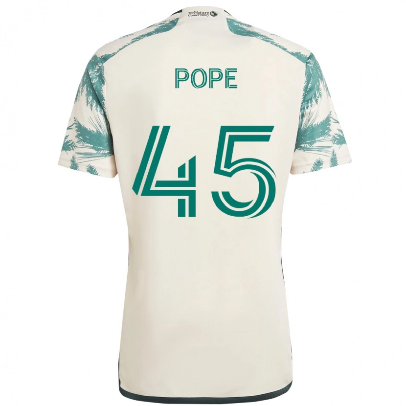 Danxen Mujer Camiseta Blake Pope #45 Negro Marrón 2ª Equipación 2025/26 La Camisa