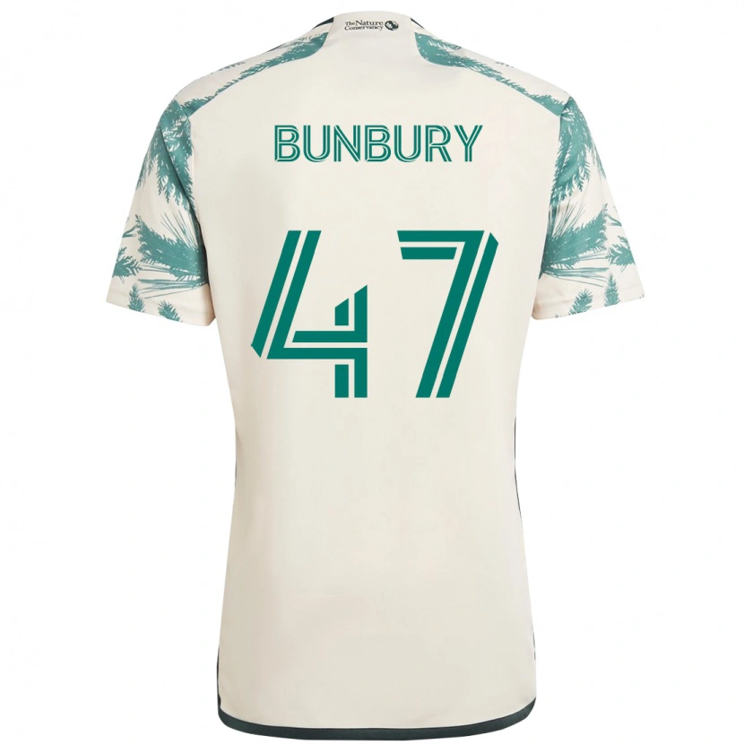 Danxen Mujer Camiseta Mataeo Bunbury #47 Negro Marrón 2ª Equipación 2025/26 La Camisa