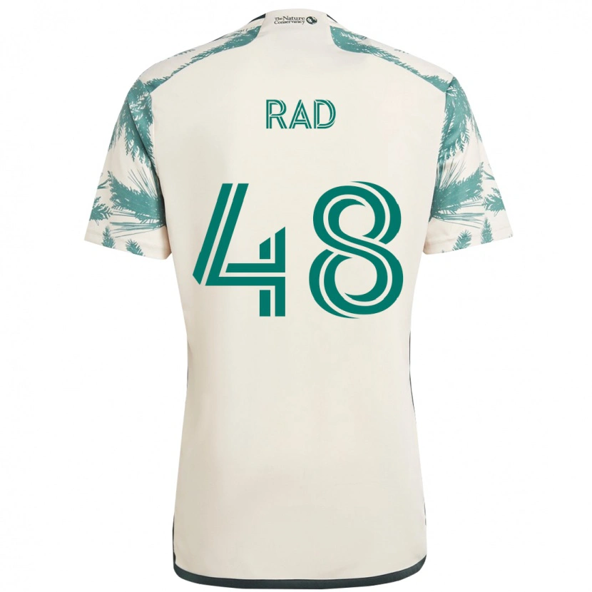 Danxen Mujer Camiseta Kaveh Rad #48 Negro Marrón 2ª Equipación 2025/26 La Camisa