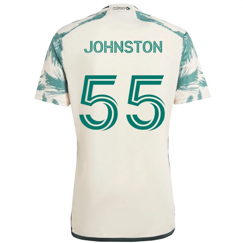 Danxen Mujer Camiseta Malcolm Johnston #55 Negro Marrón 2ª Equipación 2025/26 La Camisa