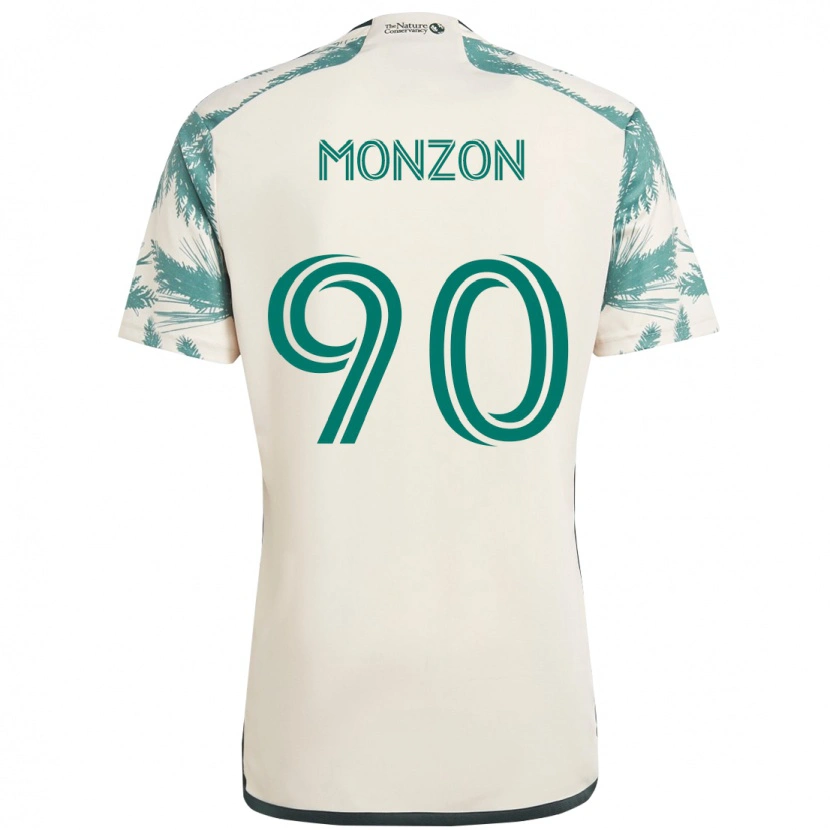 Danxen Mujer Camiseta Florián Monzón #90 Negro Marrón 2ª Equipación 2025/26 La Camisa