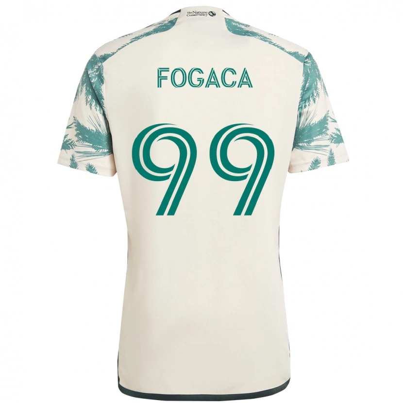 Danxen Mujer Camiseta Nathan Fogaça #99 Negro Marrón 2ª Equipación 2025/26 La Camisa