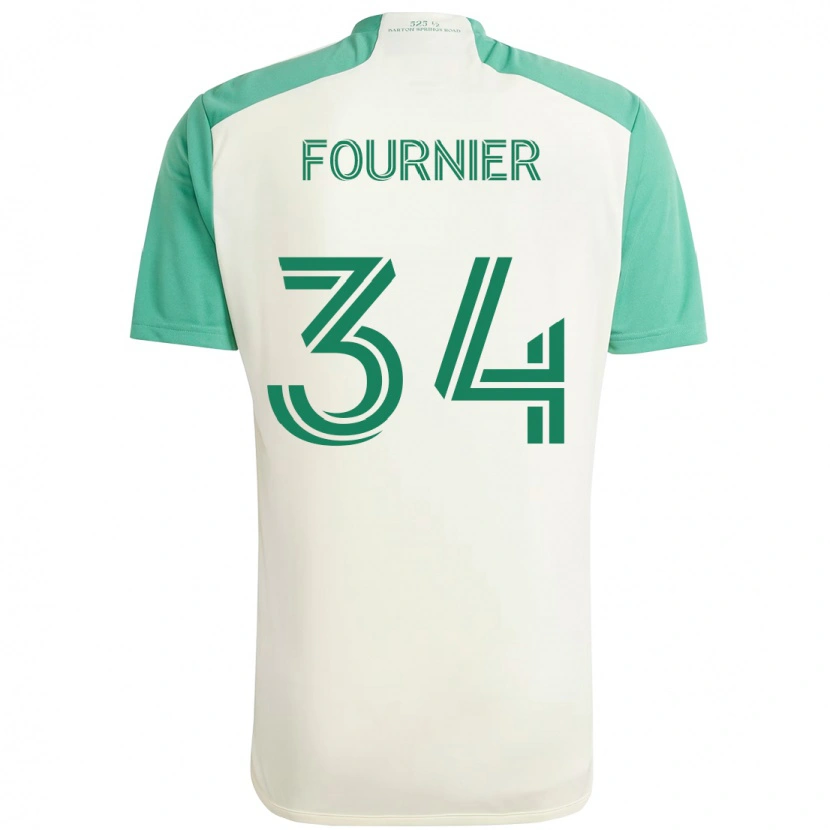 Danxen Mujer Camiseta Drake Fournier #34 Verde Negro 2ª Equipación 2025/26 La Camisa
