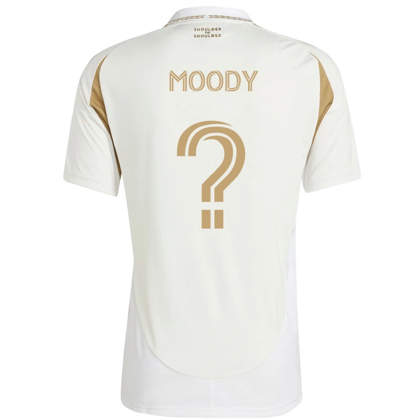 Danxen Mujer Camiseta Noah Moody #0 Blanco Marrón 2ª Equipación 2025/26 La Camisa