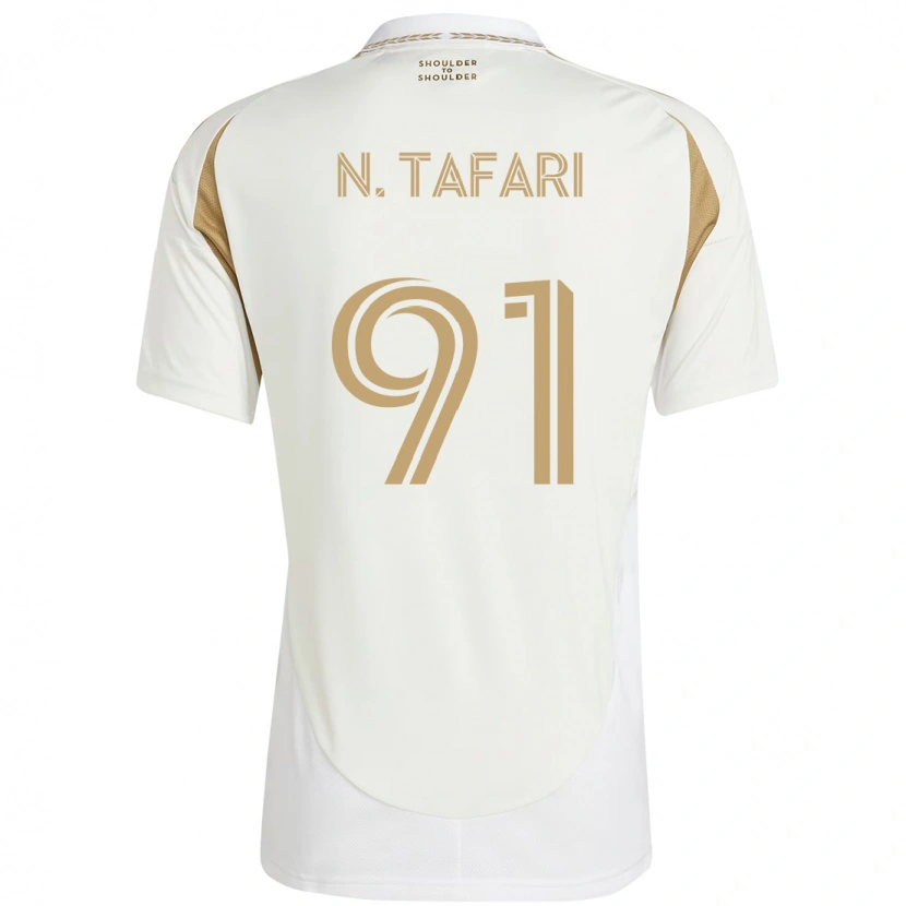 Danxen Mujer Camiseta Nkosi Tafari #91 Negro Marrón 2ª Equipación 2025/26 La Camisa